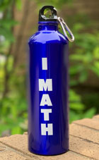 Mathematics Algebra Aluminum Water Bottle
