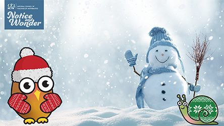 Snowman Static Background